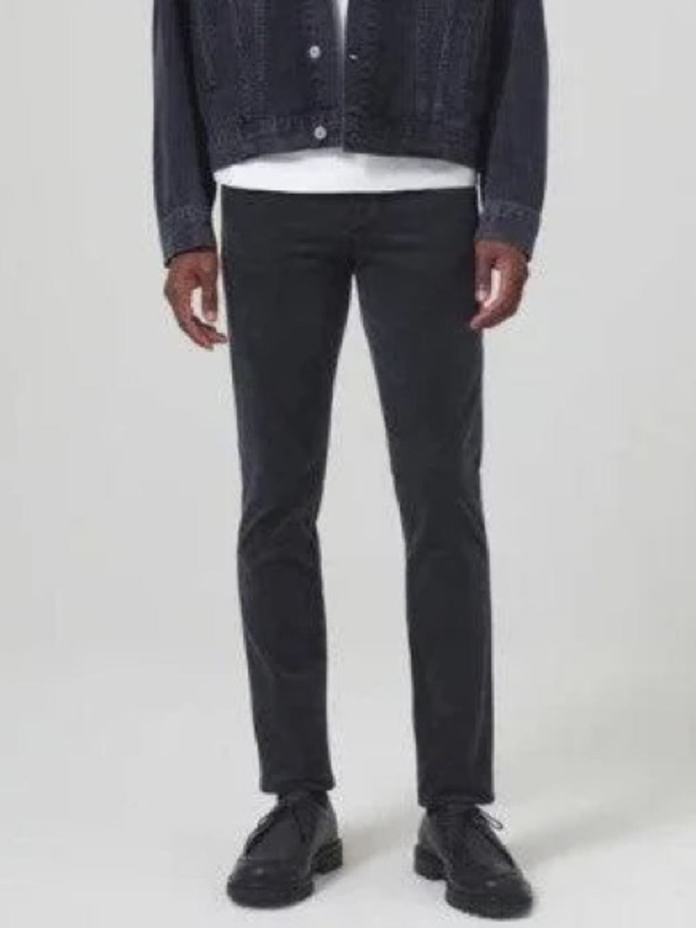 $238 NWT Citizens Of Humanity “London” Velvet Slim Pants in Charred Cedar Sz 32
